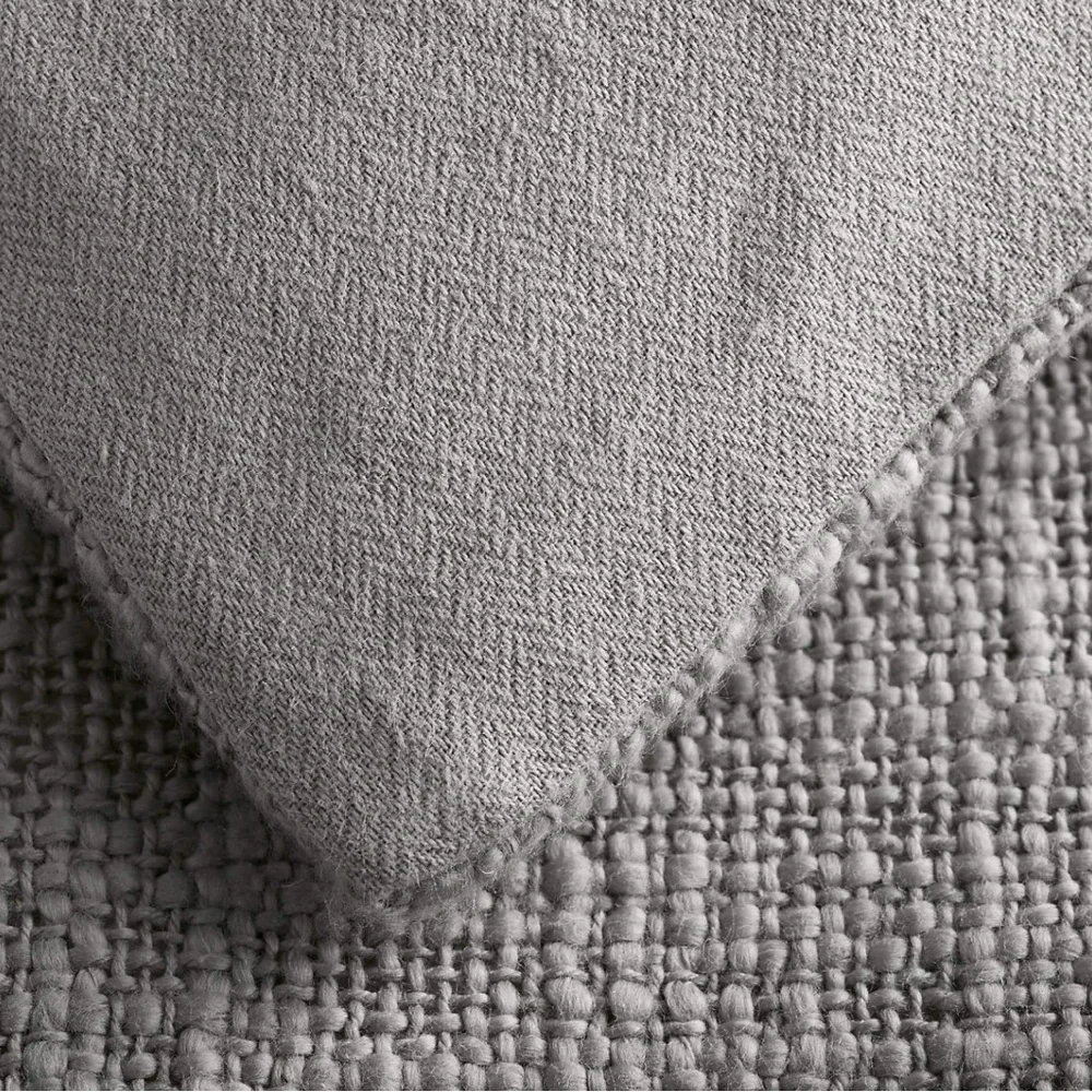 Crate & Barrel Lindstrom Cotton Grey Standard Sham Standart 20”x 26” Set of 2‎
